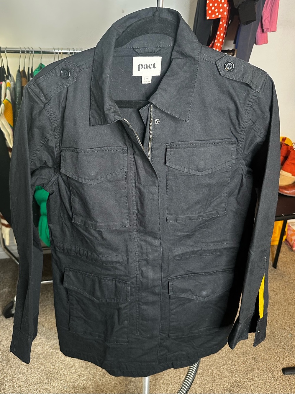 Pact SIZE XS 20 ptp Black Utility Field Jacket